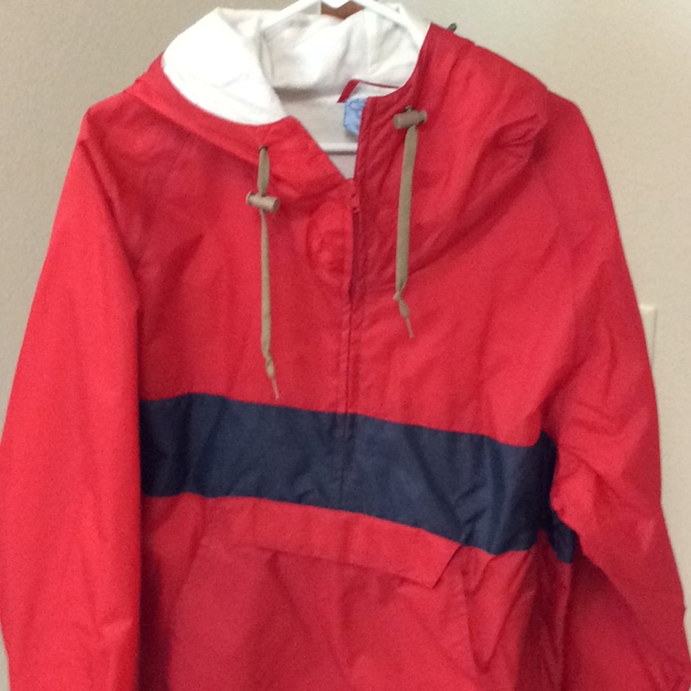 Mens hooded rain jacket wind shirt